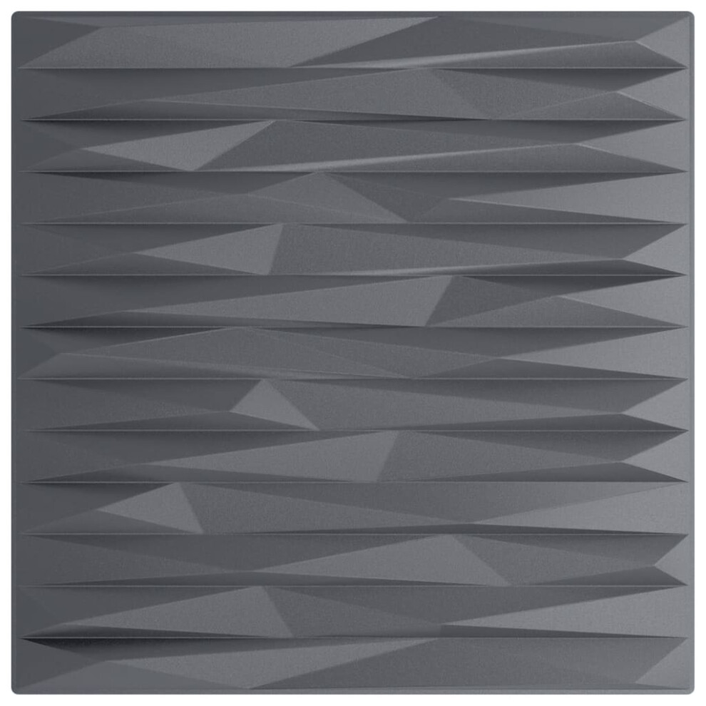 (stone grey, 24 pcs) vidaXL 3D Wall Panels Self-adhesive Wall Panel Decor Wallpaper Wall Covering