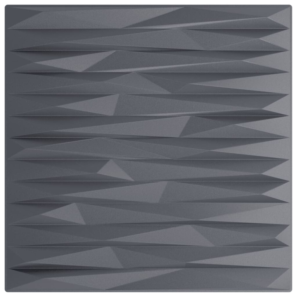 (stone grey, 48 pcs) vidaXL 3D Wall Panels Self-adhesive Wall Panel Decor Wallpaper Wall Covering