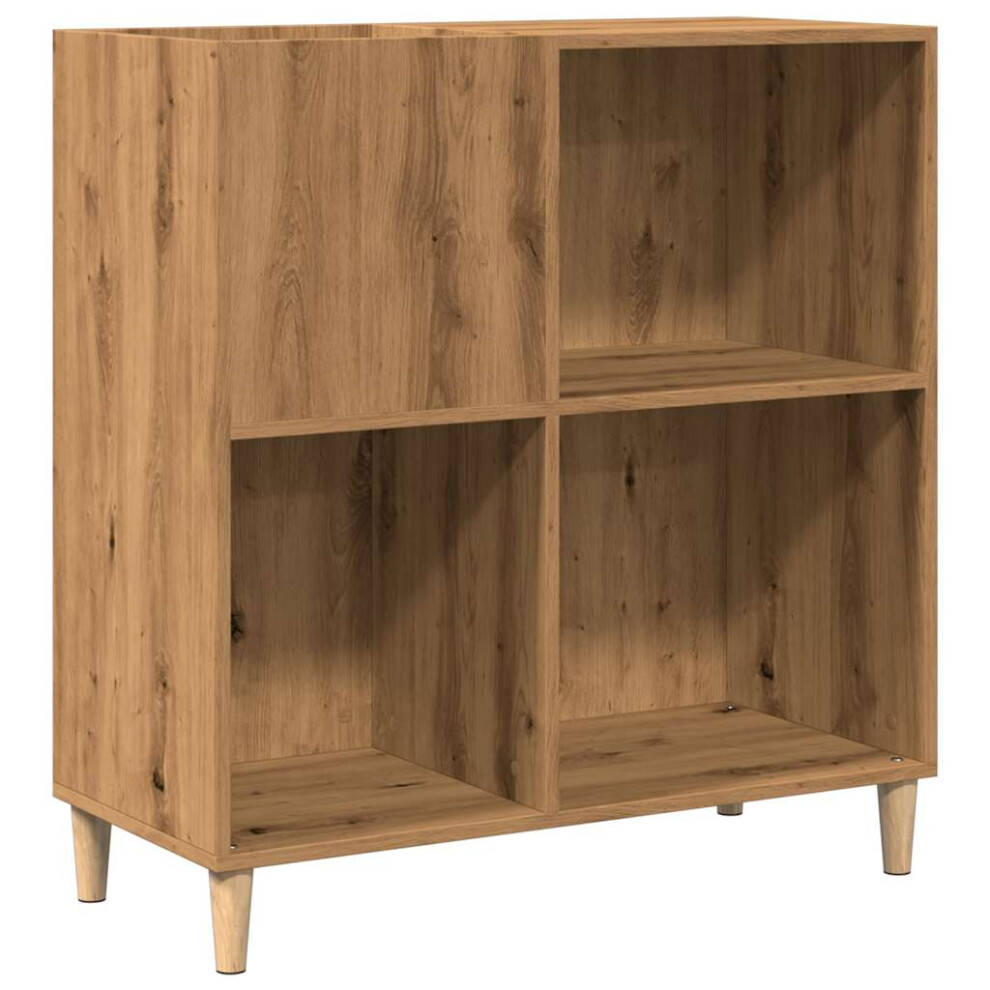 (artisan oak) vidaXL Record Cabinet Sideboard Storage Cabinet Engineered Wood