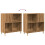 VidaXL (artisan oak) vidaXL Record Cabinet Sideboard Storage Cabinet Engineered Wood 7