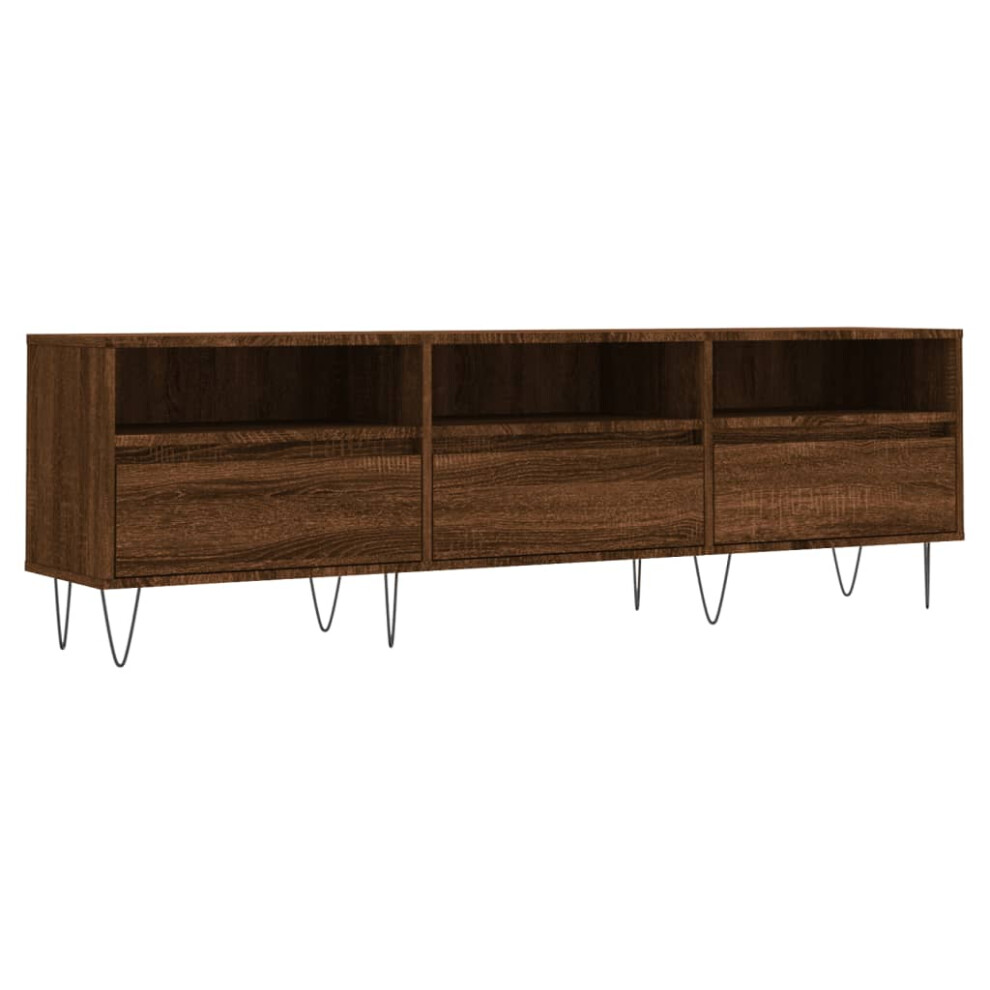 (brown oak) vidaXL TV Cabinet TV Stand Media Cabinet TV Unit Old Wood Engineered Wood