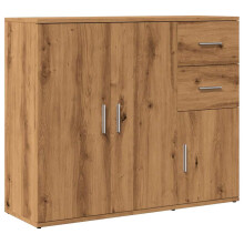 (artisan oak) vidaXL Sideboard Home Storage Side Cabinet Cupboard Highboard Engineered Wood