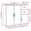 VidaXL (old wood) vidaXL Sideboard Home Storage Side Cabinet Cupboard Highboard Engineered Wood 11