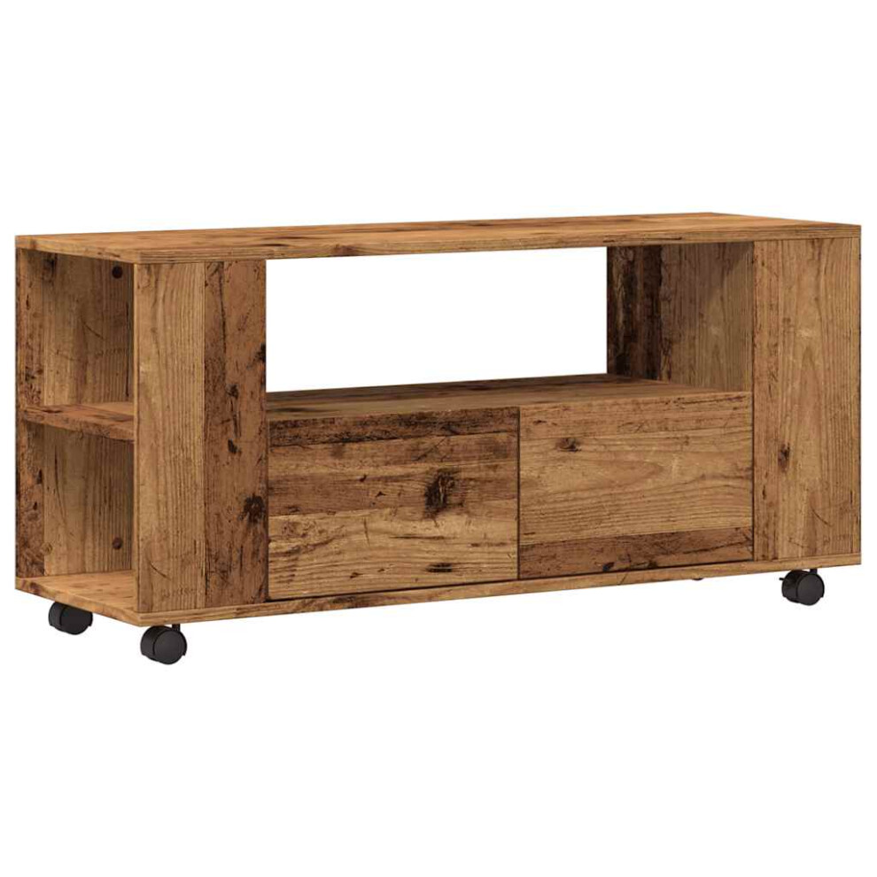 Vidaxl (Old Wood) Tv Cabinet Tv Unit Sideboard Media Cabinet Tv Stand Engineered Wood