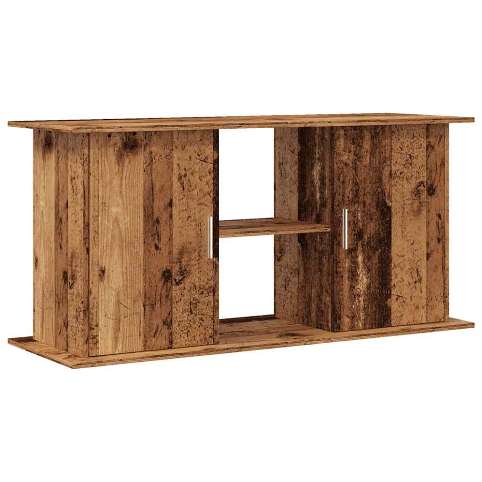 Vidaxl (Old Wood, 121 X 41 X 58 Cm) Aquarium Stand Fish Tank Stand Aquarium Cabinet Old Wood Engineered Wood
