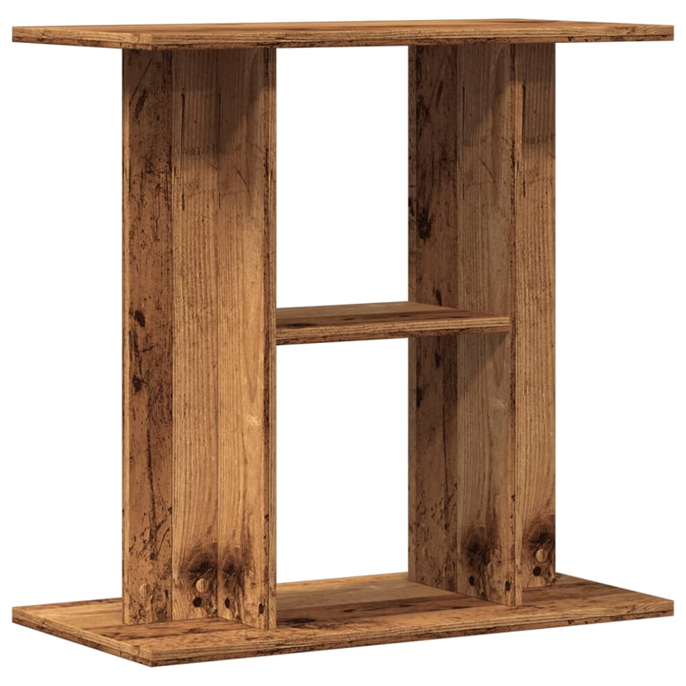 Vidaxl (Old Wood, 60 X 30 X 60 Cm) Aquarium Stand Fish Tank Stand Cabinet Aquarium Base Engineered Wood