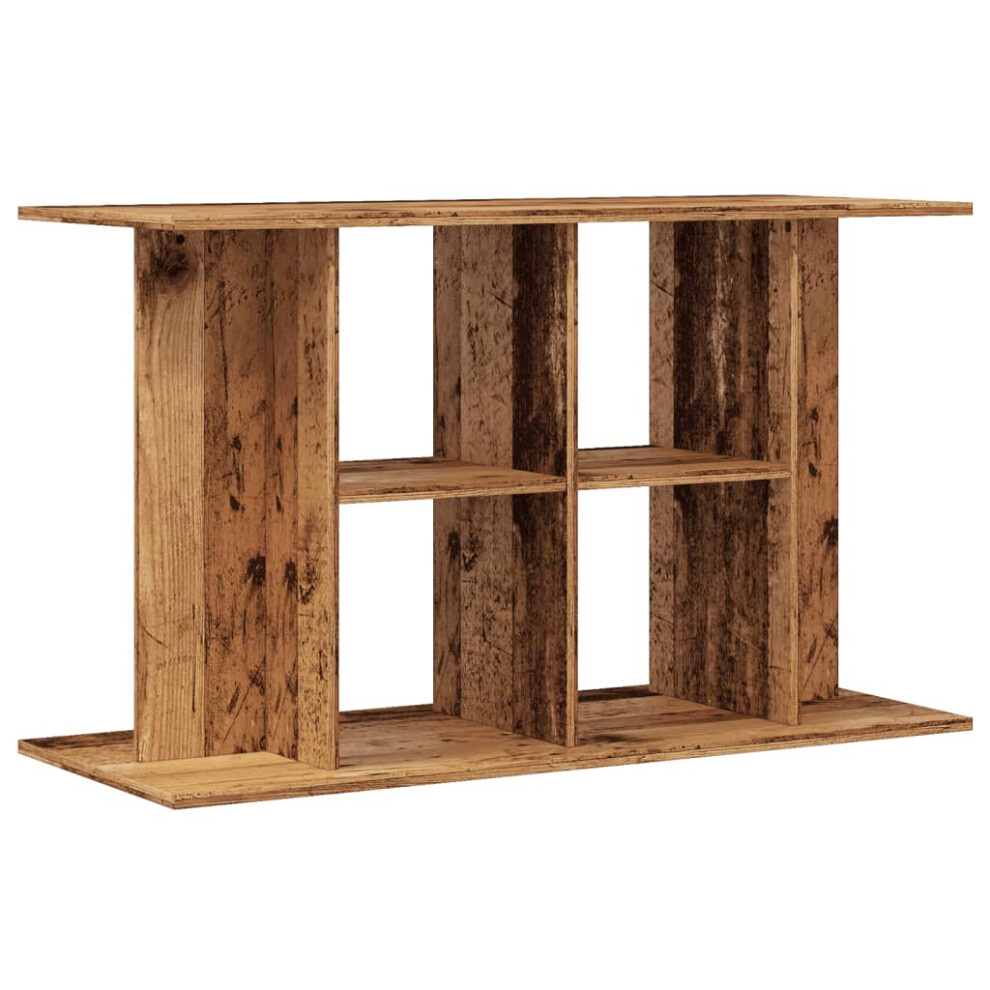 Vidaxl (Old Wood, 100 X 40 X 60 Cm) Aquarium Stand Fish Tank Stand Cabinet Aquarium Base Engineered Wood - Image 3