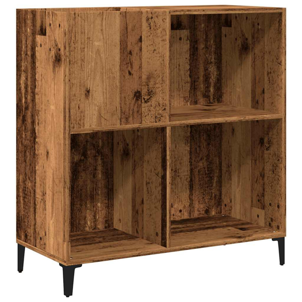 (old wood) vidaXL Record Cabinet Sideboard Storage Cabinet Engineered Wood