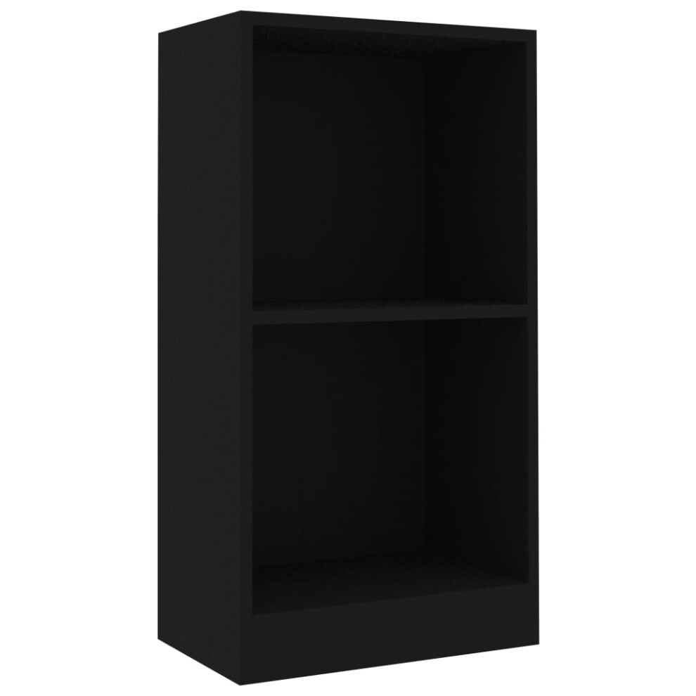 (black, 40 x 24 x 75 cm) vidaXL Book Cabinet Display Rack Bookshelf Storage Shelf Rack Engineered Wood