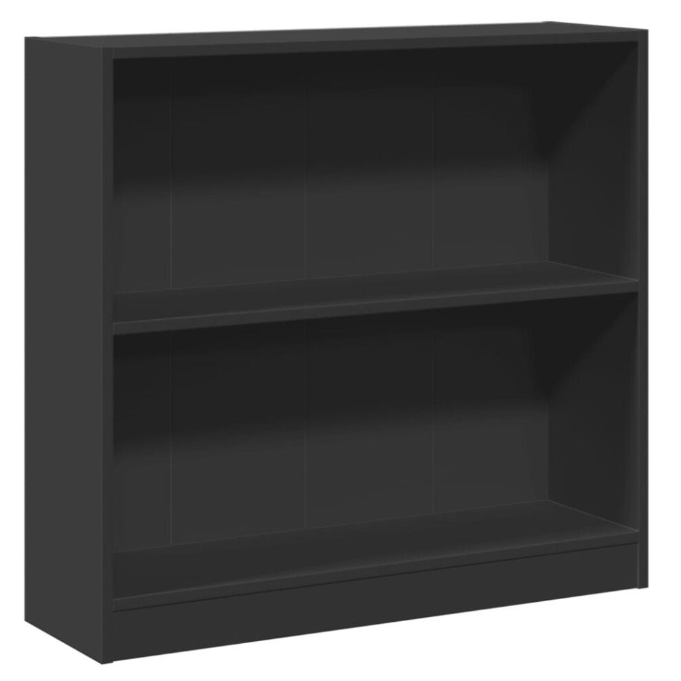 (black, 80 x 24 x 75 cm) vidaXL Book Cabinet Display Rack Bookshelf Storage Shelf Rack Engineered Wood