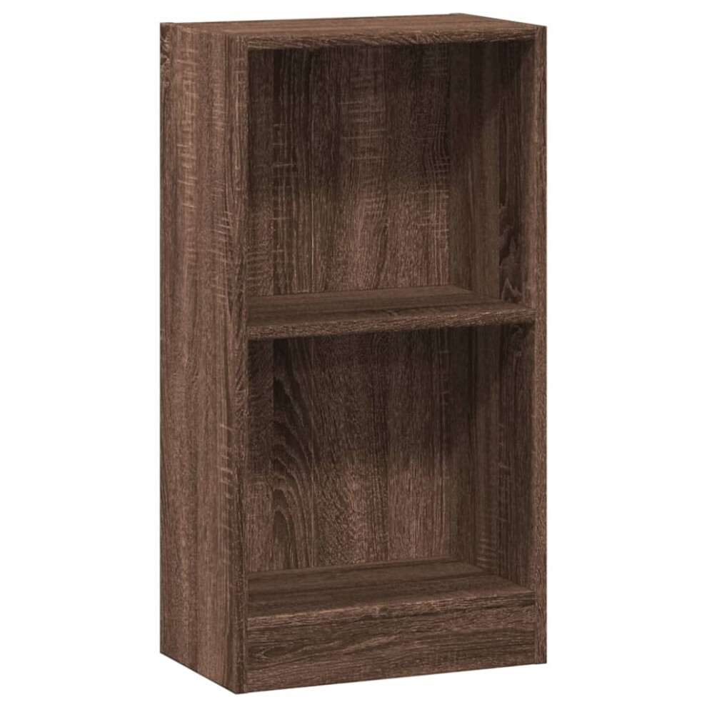 Vidaxl (Brown Oak, 40 X 24 X 76 Cm) Book Cabinet Display Rack Bookshelf Storage Shelf Rack Engineered Wood