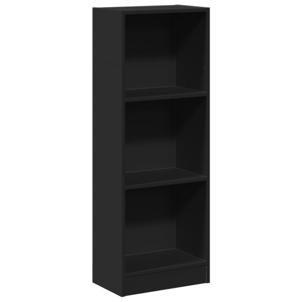 (black, 40 x 24 x 109 cm) vidaXL Book Cabinet Display Rack Bookshelf Storage Shelf Rack Engineered Wood