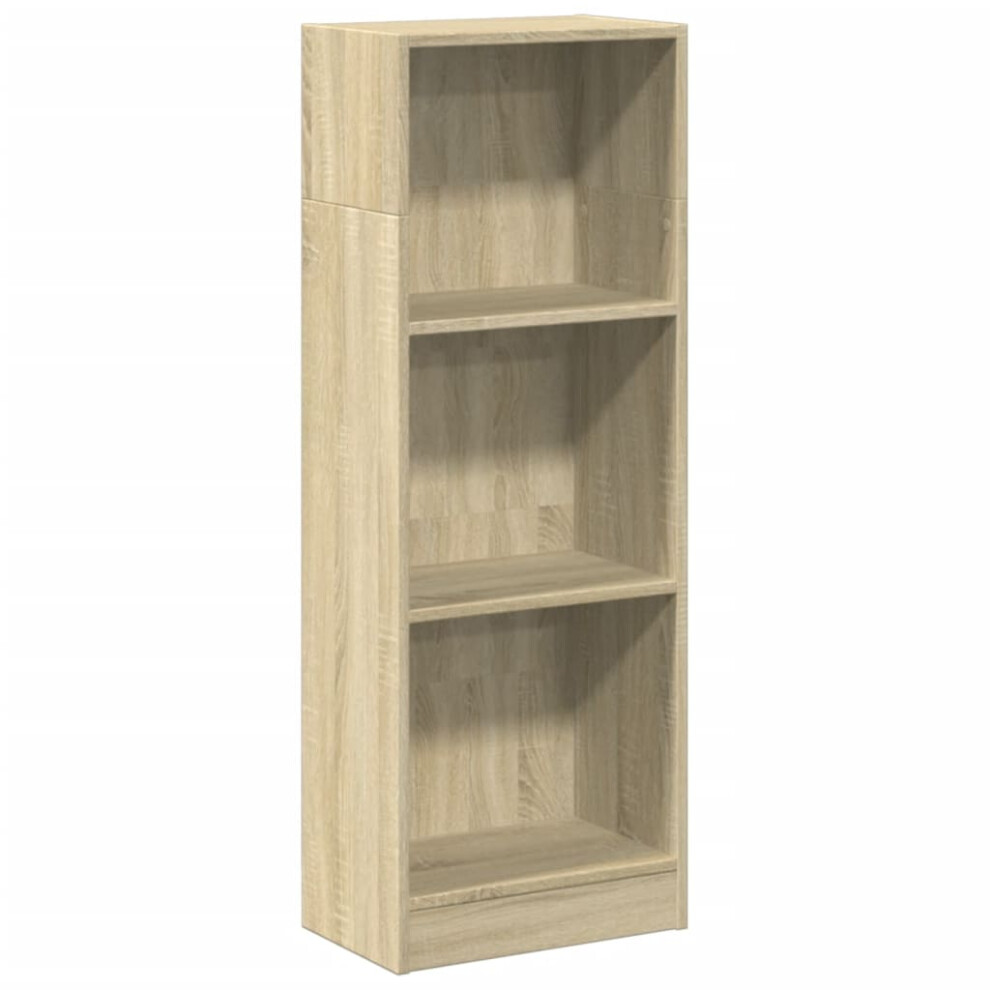 (sonoma oak, 40 x 24 x 109 cm) vidaXL Book Cabinet Display Rack Bookshelf Storage Shelf Rack Engineered Wood