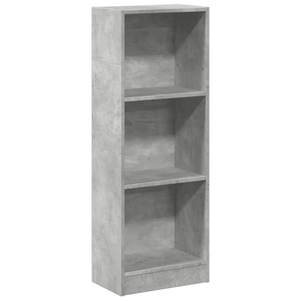 Vidaxl (Concrete Grey, 40 X 24 X 109 Cm) Book Cabinet Display Rack Bookshelf Storage Shelf Rack Engineered Wood