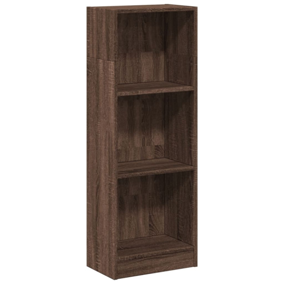 (brown oak, 40 x 24 x 109 cm) vidaXL Book Cabinet Display Rack Bookshelf Storage Shelf Rack Engineered Wood