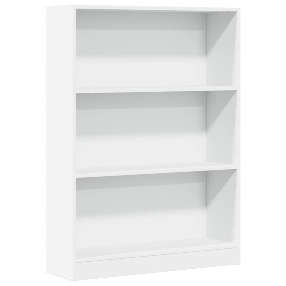 (white, 80 x 24 x 109 cm) vidaXL Book Cabinet Display Rack Bookshelf Storage Shelf Rack Engineered Wood