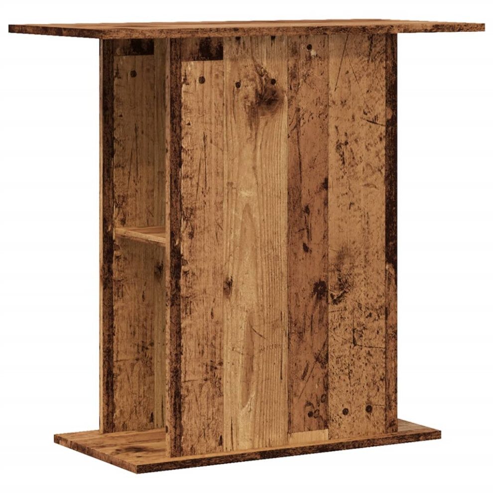 Vidaxl (Old Wood, 36 X 75 X 72.5 Cm) Aquarium Stand Fish Tank Stand Aquarium Cabinet Old Wood Engineered Wood