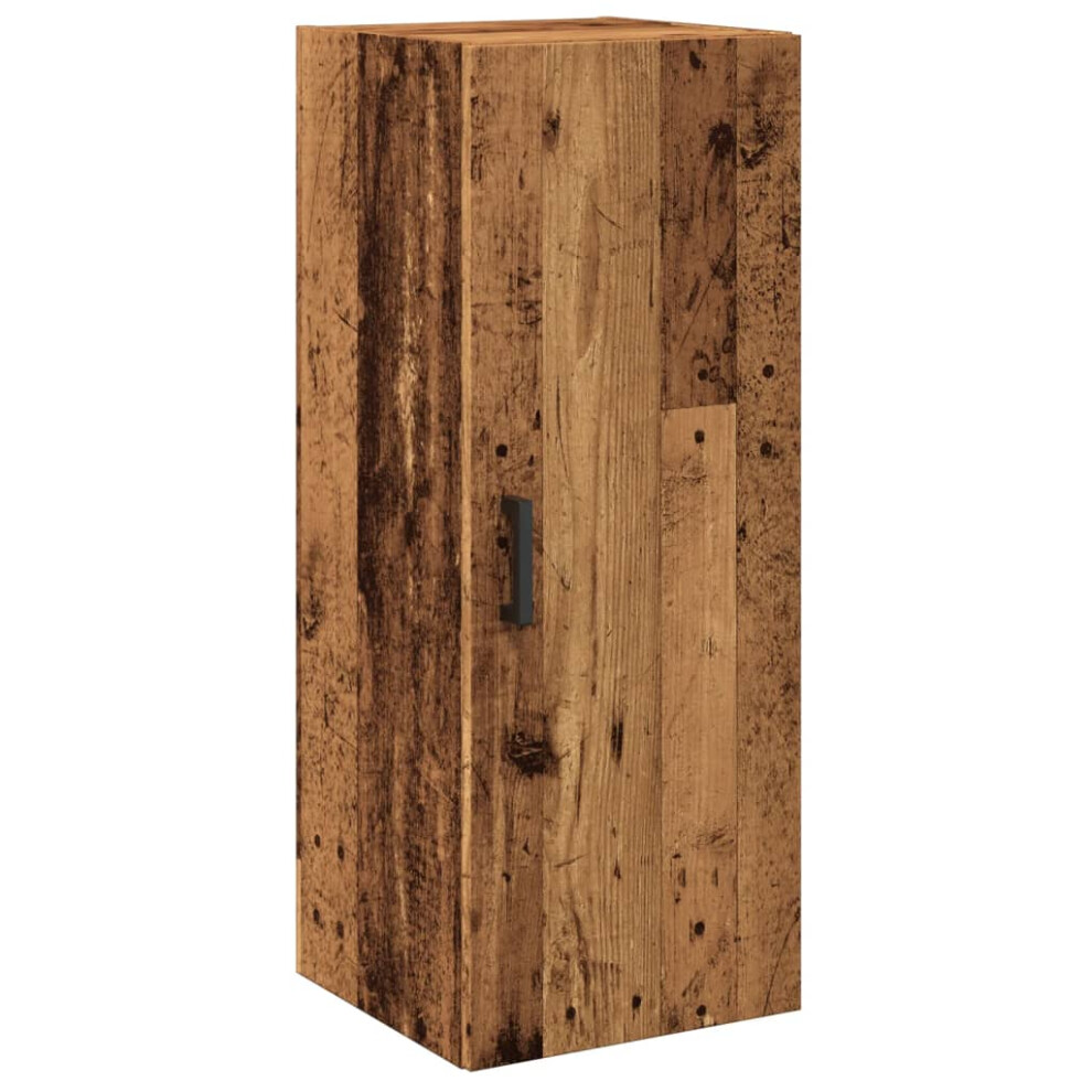 (old wood) vidaXL Wall Mounted Cabinet Hanging Storage Cabinet Old Wood Engineered Wood