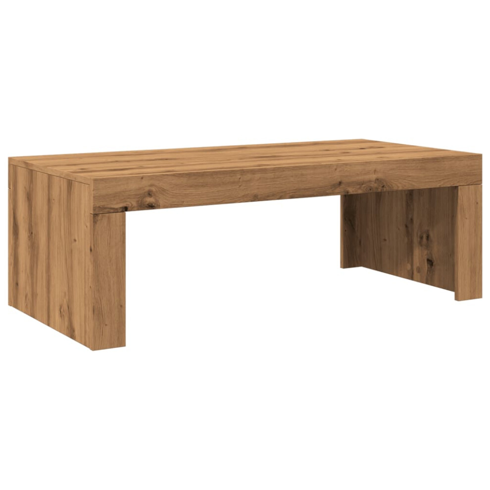 Vidaxl Coffee Table Hallway End Table Side Table Artisan Oak Engineered Wood Brown