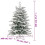 VidaXL (150 cm) vidaXL Artificial Hinged Christmas Tree Pre Lit Xmas Tree with Flocked Snow 9