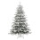 VidaXL (210 cm) vidaXL Artificial Hinged Christmas Tree Pre Lit Xmas Tree with Flocked Snow 2