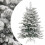 VidaXL (150 cm) vidaXL Artificial Hinged Christmas Tree Pre Lit Xmas Tree with Flocked Snow 1