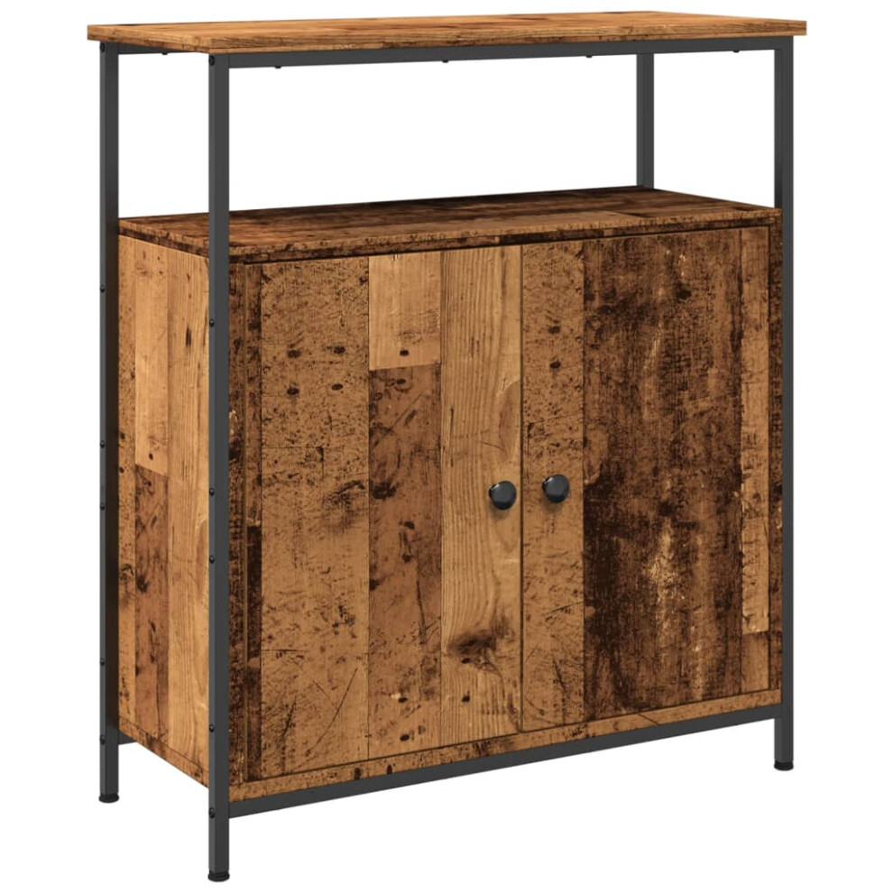 Vidaxl (Old Wood) Sideboard Cupboard Side Cabinet Highboard Old Wood Engineered Wood