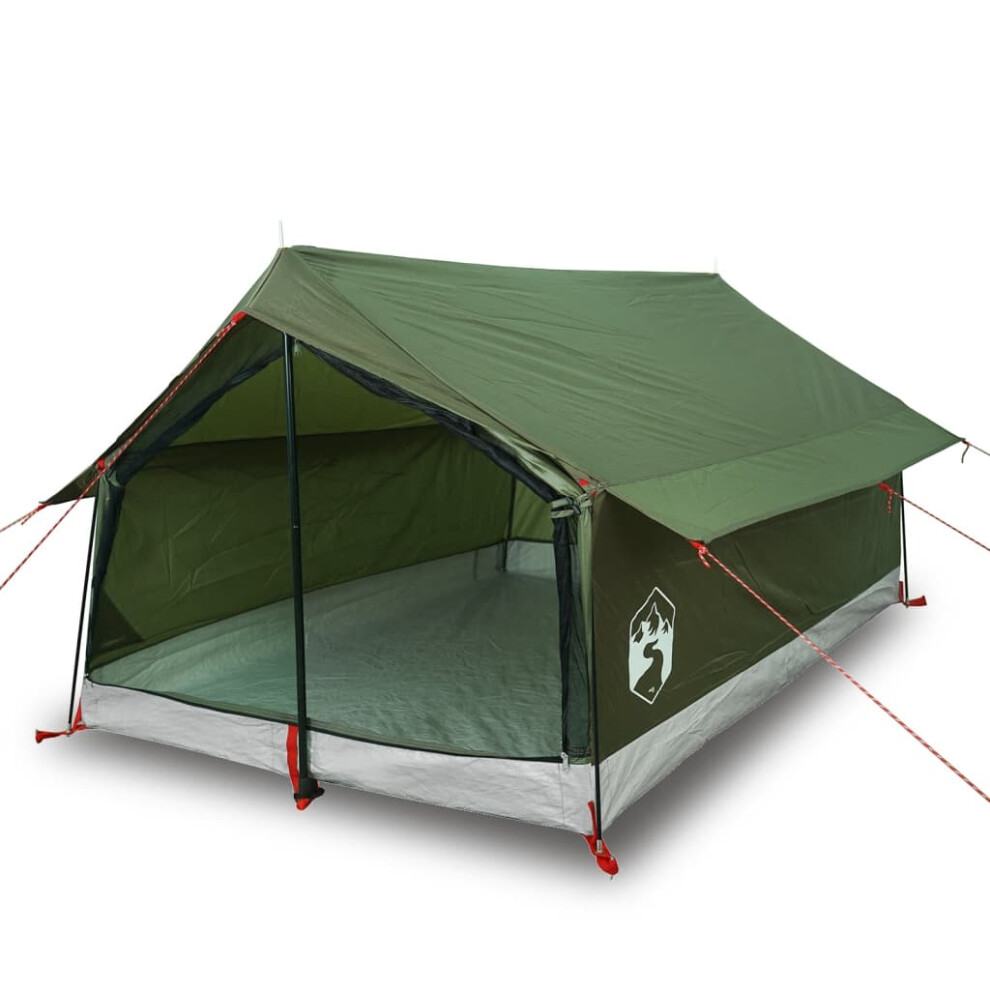 (olive green) vidaXL Camping Tent 2 Persons Outdoor Lightweight Tent Dome Tent Waterproof