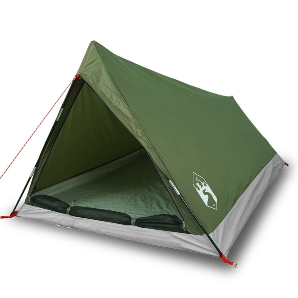 (olive green) vidaXL Camping Tent 2-Person Lightweight Tent Dome Tent Waterproof