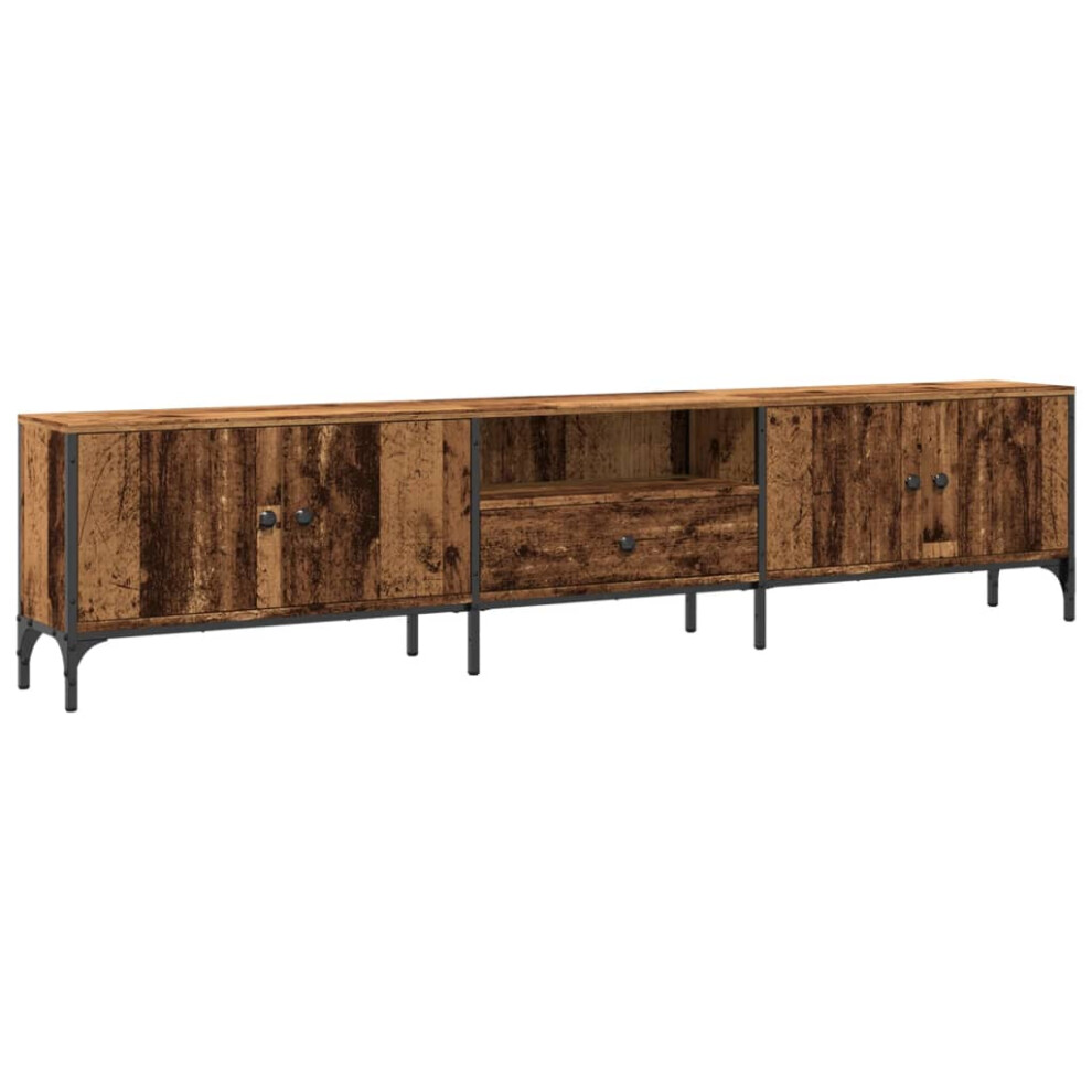 Vidaxl (Old Wood) Tv Cabinet With Drawer Tv Unit Media Cabinet Tv Stand Engineered Wood