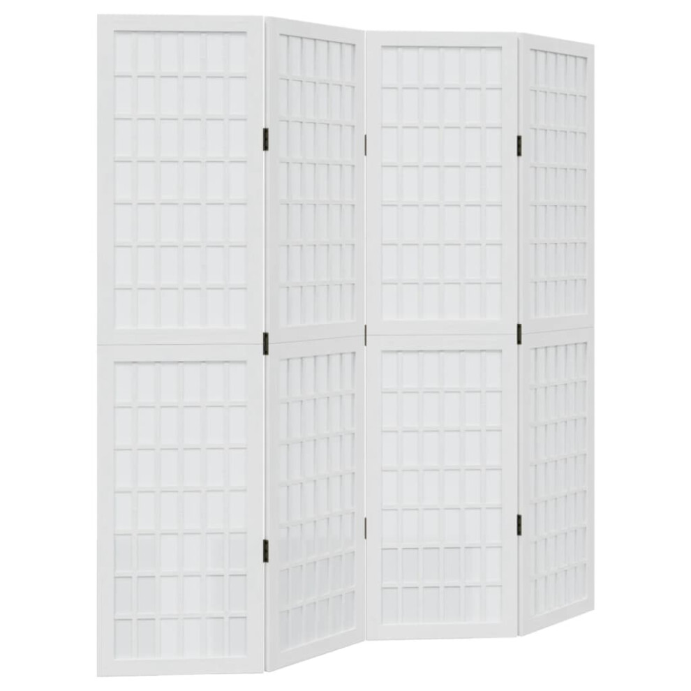 Vidaxl (40 X 160 Cm/ 4 Piece) Room Divider Panels Office Privacy Screen Solid Wood Paulownia