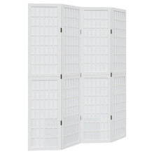 (40 x 180 cm/ 4 piece) vidaXL Room Divider Panels Office Privacy Screen Solid Wood Paulownia