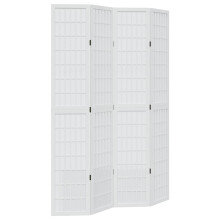 (40 x 220 cm/ 4 piece) vidaXL Room Divider Panels Office Privacy Screen Solid Wood Paulownia