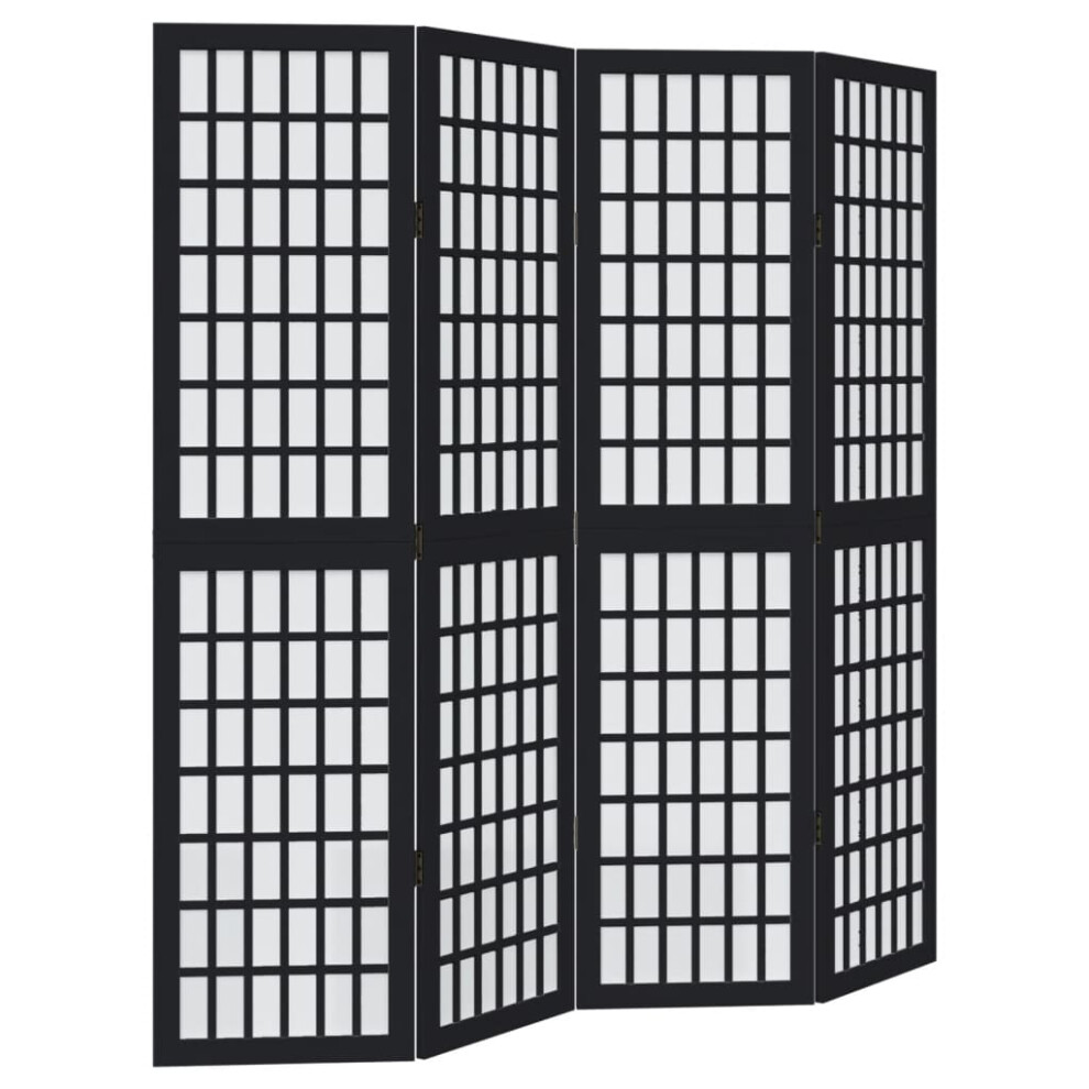 Vidaxl (40 X 160 Cm/ 4 Piece) Room Divider Panels Office Privacy Screen Solid Wood Paulownia