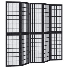 (40 x 180 cm/ 5 piece) vidaXL Room Divider Panels Office Privacy Screen Solid Wood Paulownia
