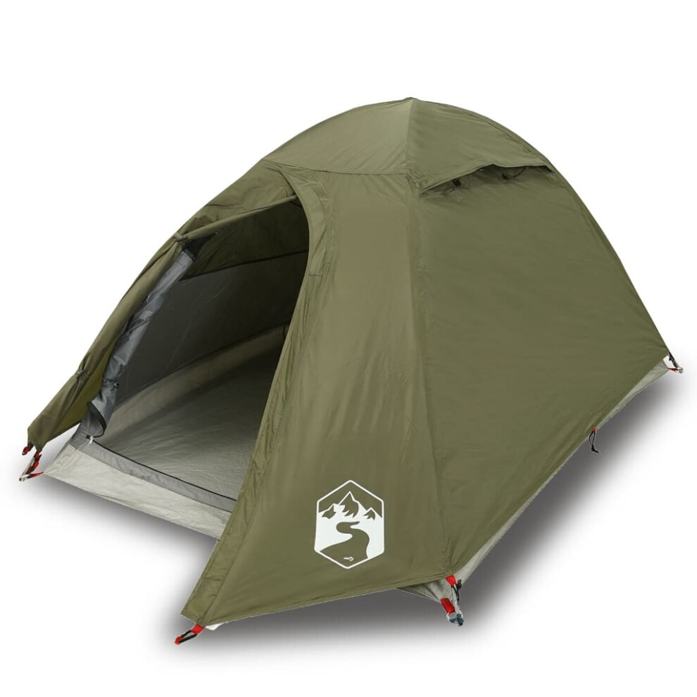 (olive green, 2-person) vidaXL Camping Tent 4 Persons Portable Outdoor Hiking Dome Tent Waterproof