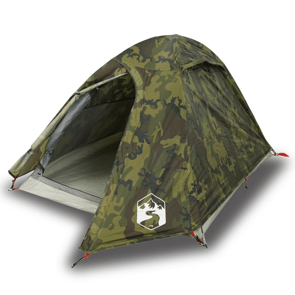 Vidaxl (Camouflage, 2-Person) Camping Tent 4 Persons Portable Outdoor Hiking Dome Tent Waterproof
