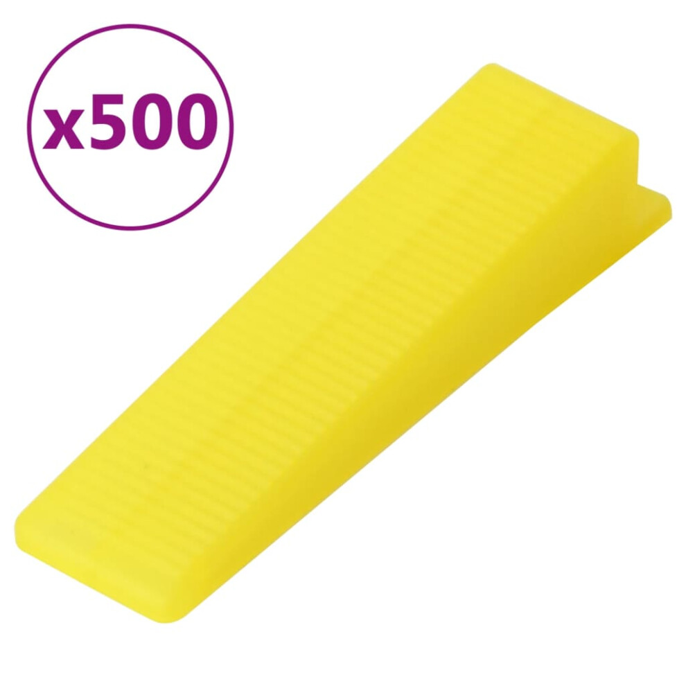 (89 x 22 x 16.5 mm/ 500 pcs) vidaXL Tile Levelling Wedges Reusable Tile Leveling System Wedges Tile Clip