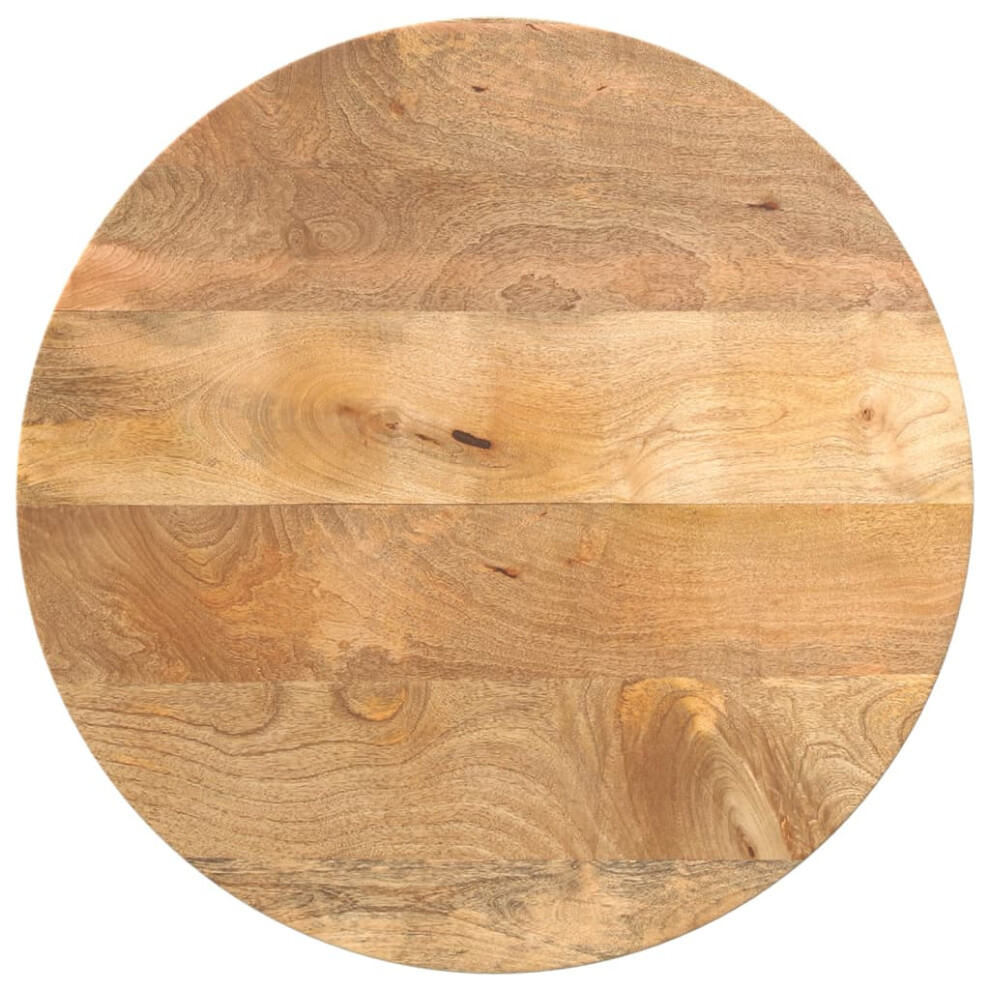 (solid mango wood, 60 x 2.5 cm) vidaXL Table Top Replacement Board Dining Table Top Wooden Furniture Top Round