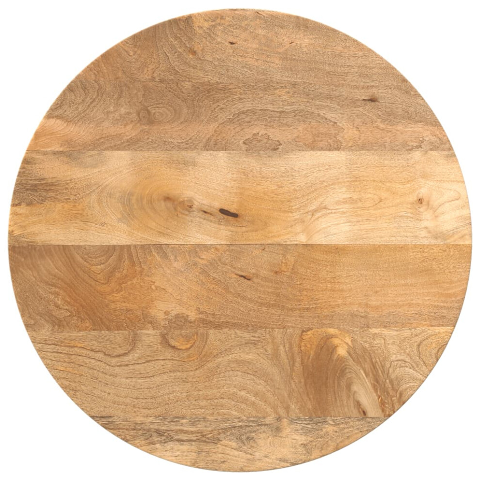 Vidaxl (Solid Mango Wood, 60 X 3.8 Cm) Table Top Replacement Board Dining Table Top Wooden Furniture Top Round