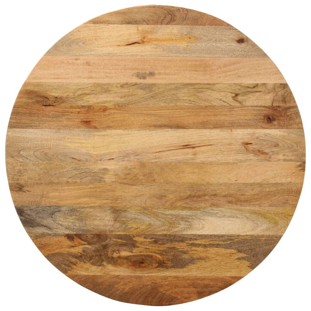 Vidaxl (Solid Mango Wood, 90 X 2.5 Cm) Table Top Replacement Board Dining Table Top Wooden Furniture Top Round