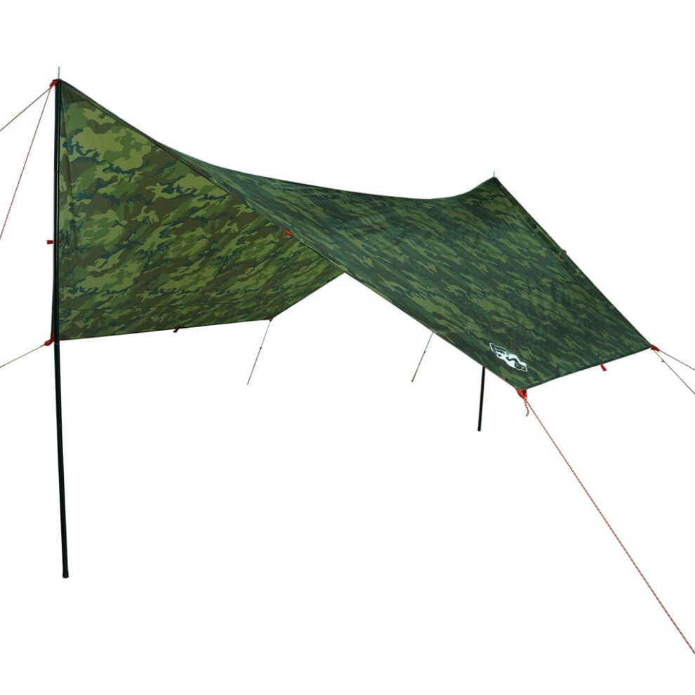 Vidaxl (Camouflage) Camping Tarp Tarpaulin Shelter Sunshade Tent Tarp Camouflage Waterproof