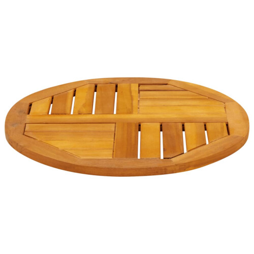 VidaXL (Round, 50 cm) vidaXL Table Top Replacement Board Desktop Dining Table Top Solid Wood Acacia 2