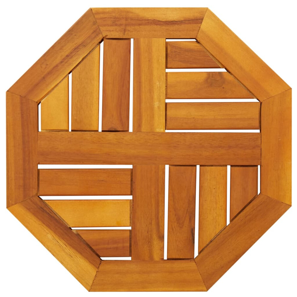 Vidaxl (Octagonal, 40 Cm) Table Top Replacement Board Desktop Dining Table Top Solid Wood Acacia