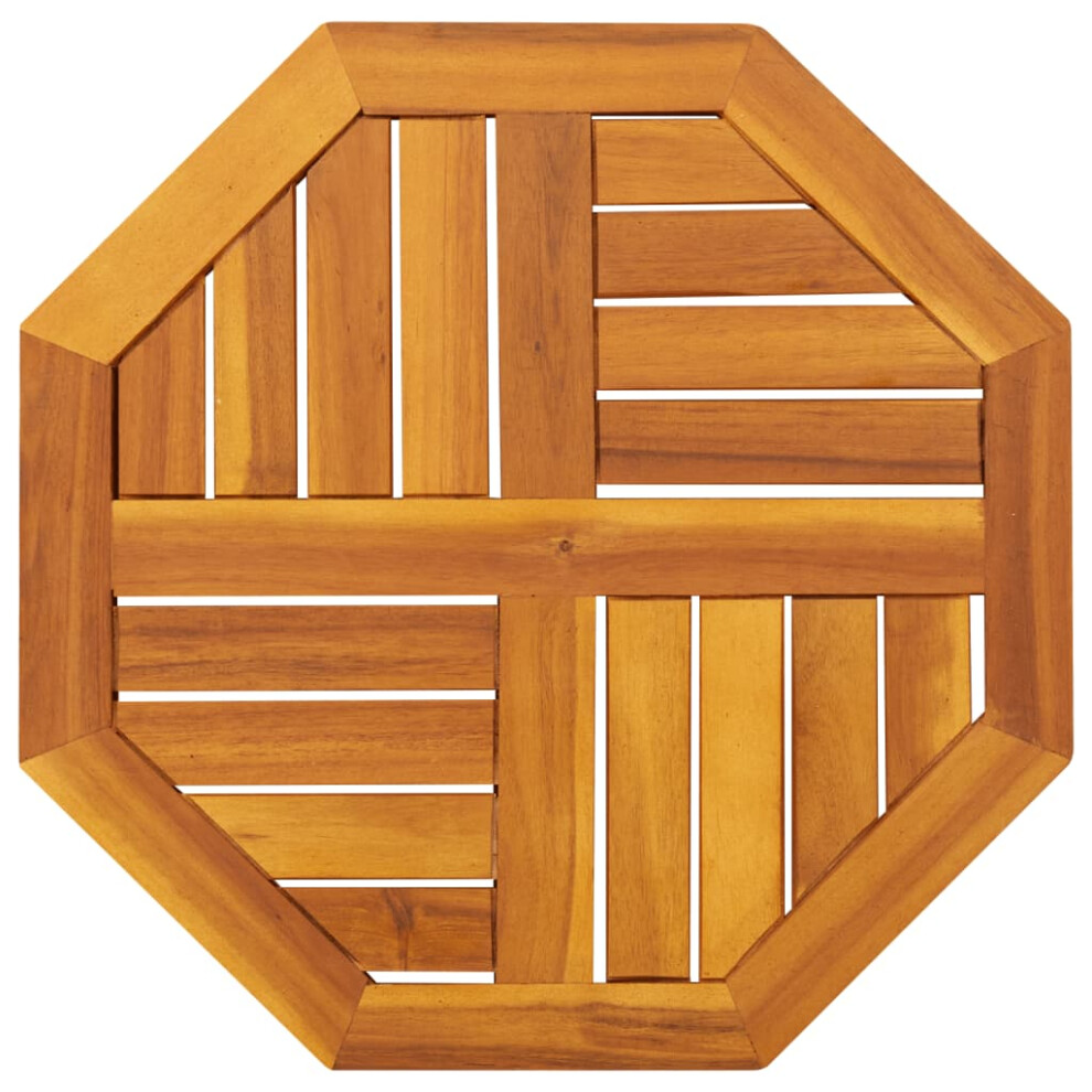 Vidaxl (Octagonal, 50 Cm) Table Top Replacement Board Desktop Dining Table Top Solid Wood Acacia