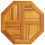 VidaXL (octagonal, 60 cm) vidaXL Table Top Replacement Board Desktop Dining Table Top Solid Wood Acacia 1