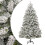VidaXL (green and white, 240 cm/ Basic) vidaXL Artificial Hinged Christmas Tree Artificial Tree LEDs and Ball Set 1