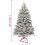 VidaXL (green and white, 210 cm/ Basic) vidaXL Artificial Hinged Christmas Tree Artificial Tree LEDs and Ball Set 9