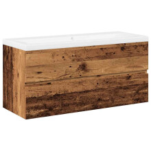 (old wood, 101 x 39.5 x 49 cm) vidaXL Sink Cabinet Home Bathroom Sink Unit Storage Cabinet Engineered Wood