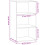 VidaXL (sonoma oak) vidaXL Sideboard Storage Cupboard Buffet Cabinet Highboard Engineered Wood 4